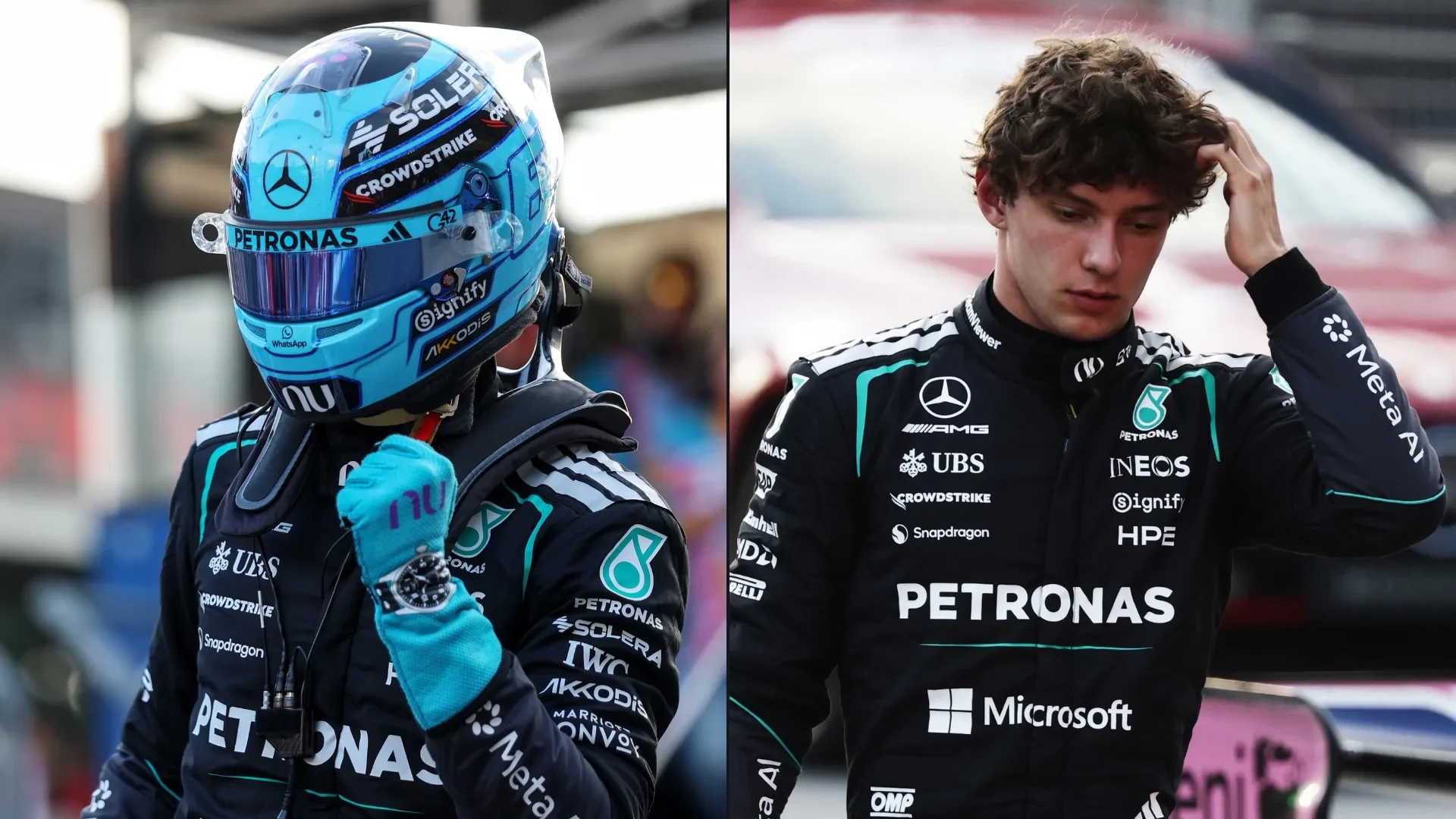 Russell charges to Baku pole as Antonelli exits qualifying early