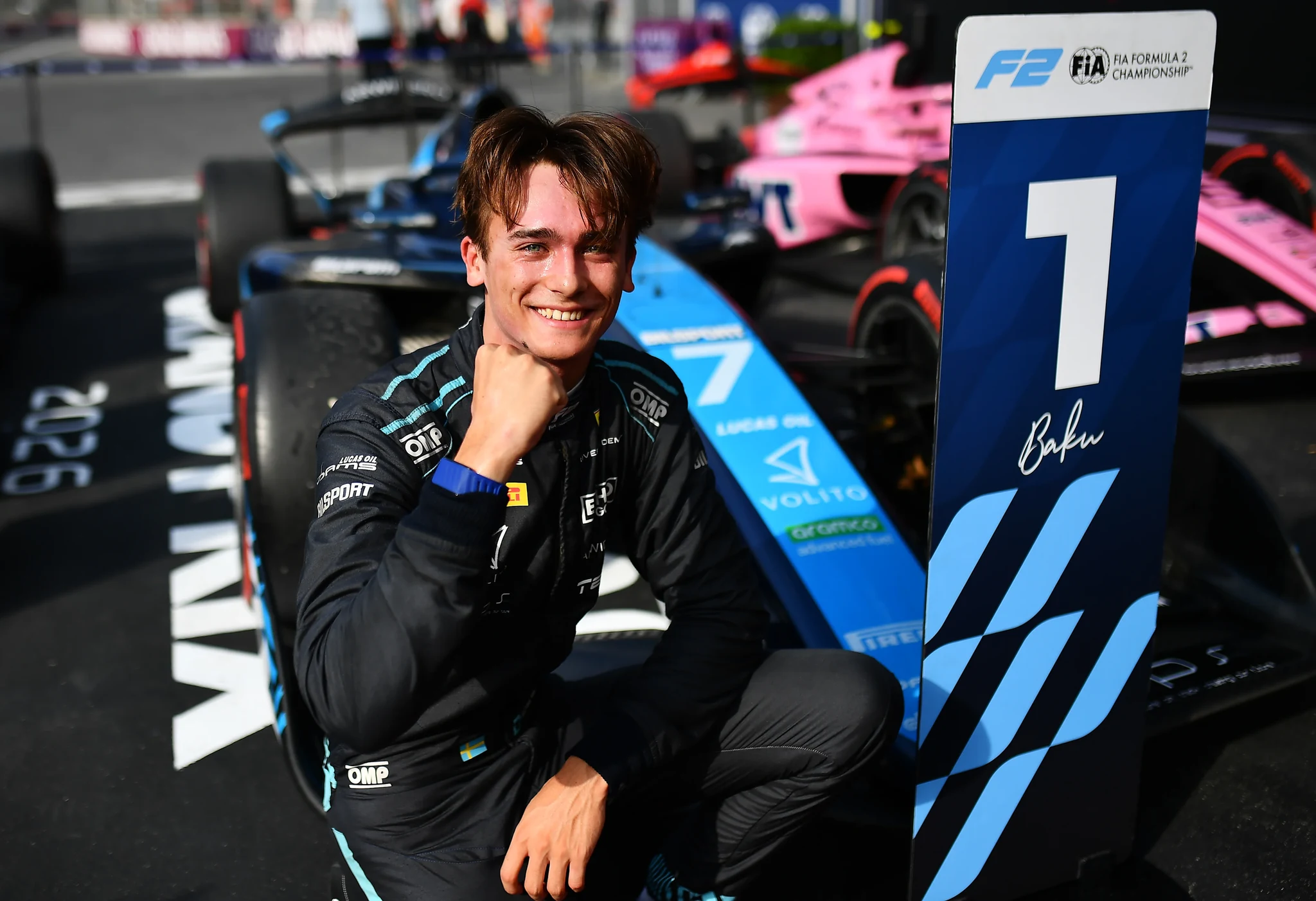 Dino Beganovic tar andra på varandra följande vinst i F2 Baku Sprint Race