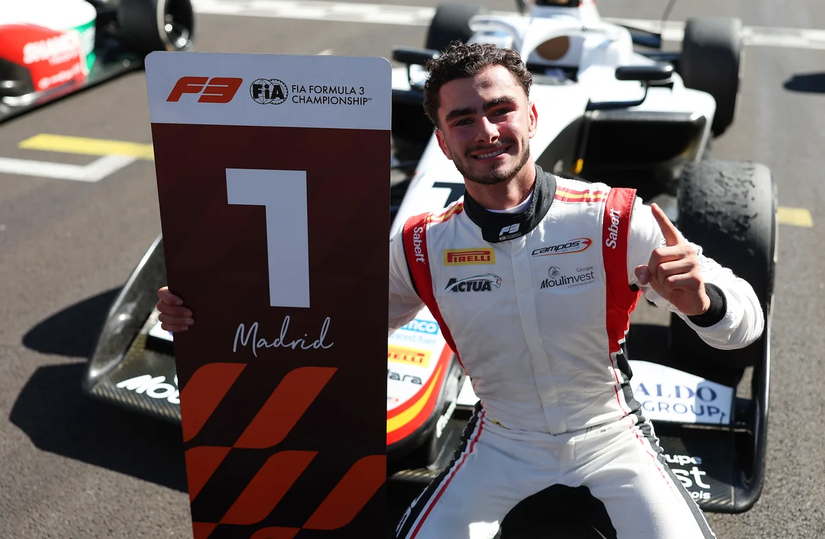 Theophile nael nimmt maiden f3 verrückt gewinnt für campos racing