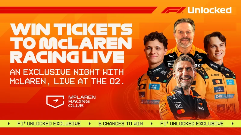 Win tickets to see McLaren Racing Live at the O2