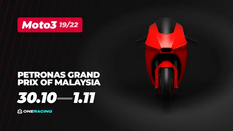 Moto3 Petronas Grand Prix of Malaysia 2026: schedule and how to watch