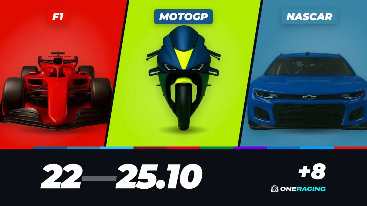 Motorsport this weekend (October 22–25): every start time