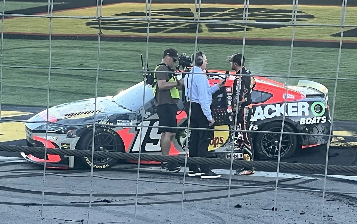Chase Briscoe survives teammate door-slam to win NASCAR Cup race at Charlotte