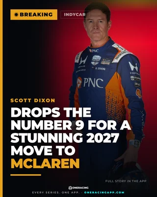 Scott Dixon drops the number 9 for a stunning 2027 move to McLaren