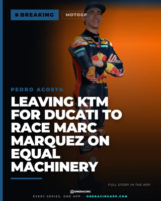 Pedro Acosta leaving KTM for Ducati to race Marc Marquez on equal machinery