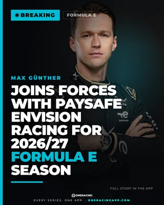 Max Günther joins forces with Paysafe Envision Racing for 2026/27 Formula E season