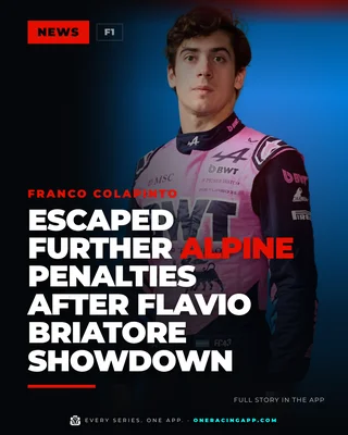 Franco Colapinto escaped further Alpine penalties after Flavio Briatore showdown