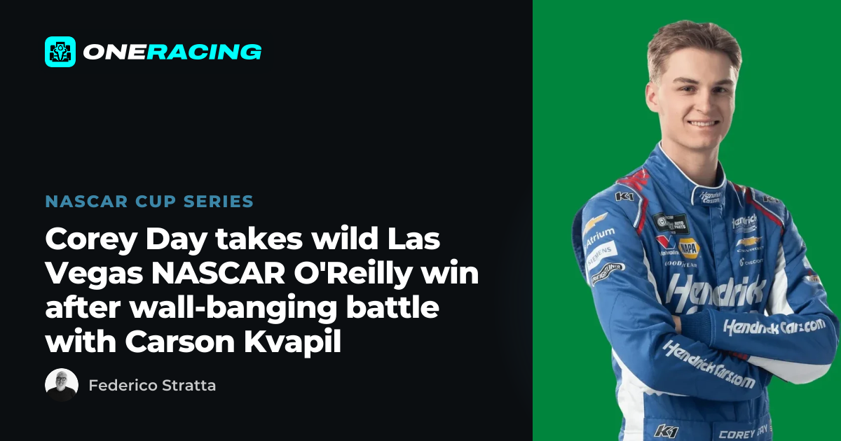Corey Day takes wild Las Vegas NASCAR O'Reilly win after…