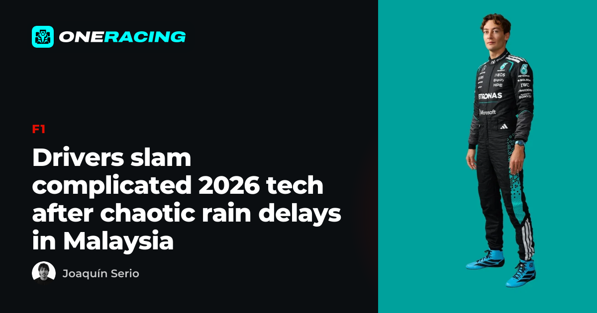 Drivers slam complicated 2026 tech after chaotic rain delays in…