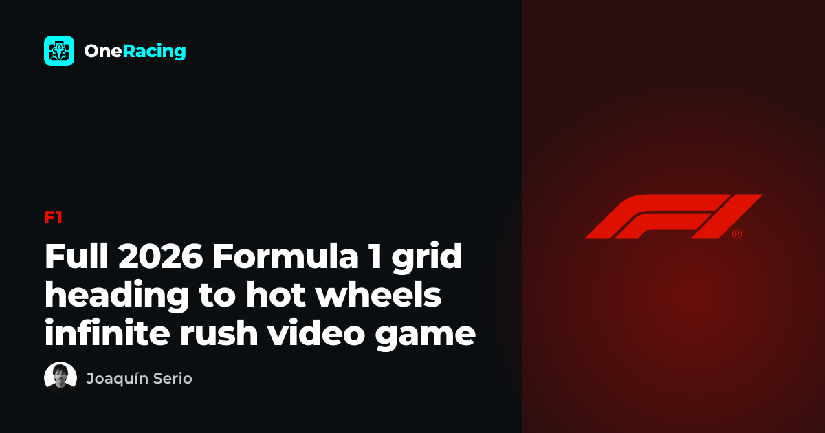 Full 2026 Formula 1 grid heading to hot wheels infinite rush video…