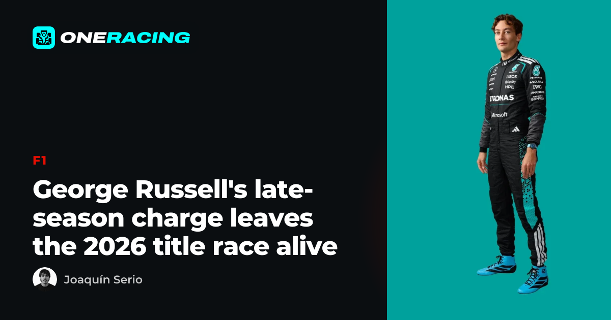 George Russell's late-season charge leaves the 2026 title race alive