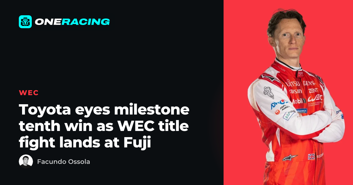Toyota eyes milestone tenth win as WEC title fight lands at Fuji