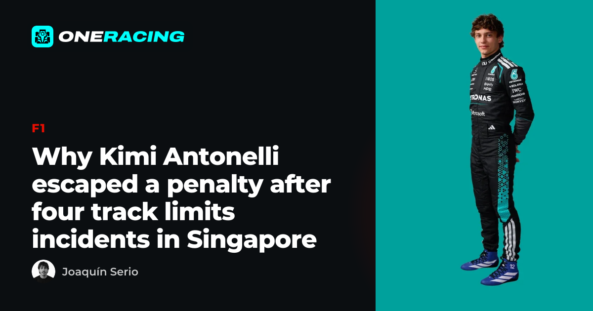 Why Kimi Antonelli escaped a penalty after four track limits…
